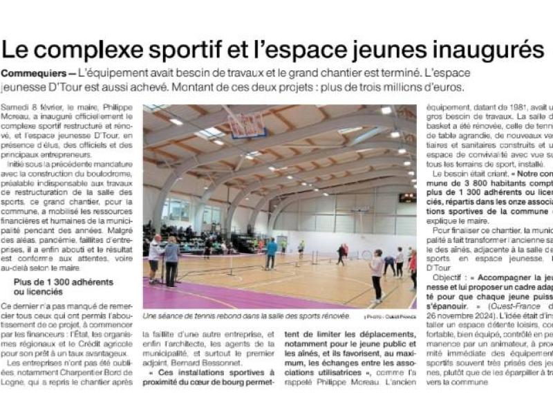 Article complexe sportif